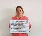 Nancy Mareyil Santos Ríos el día que fue capturada por la Policía.