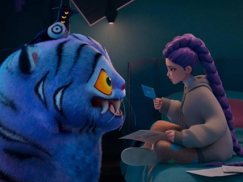 “KPop Demon Hunters” sigue a un grupo ficticio de K-pop que protege a sus fans de los demonios. (NETFLIX)