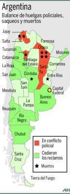 Violentos saqueos se extienden por toda Argentina