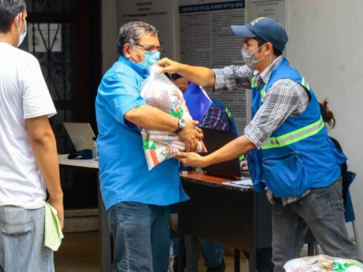 Entregan bolsas a 7,500 transportistas de San Pedro Sula