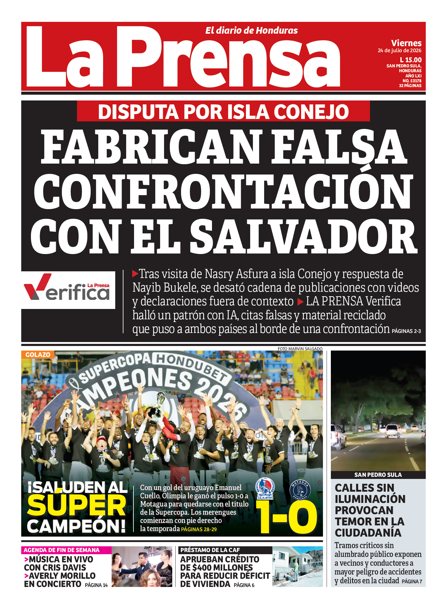 Fabrican falsa confrontación con El Salvador