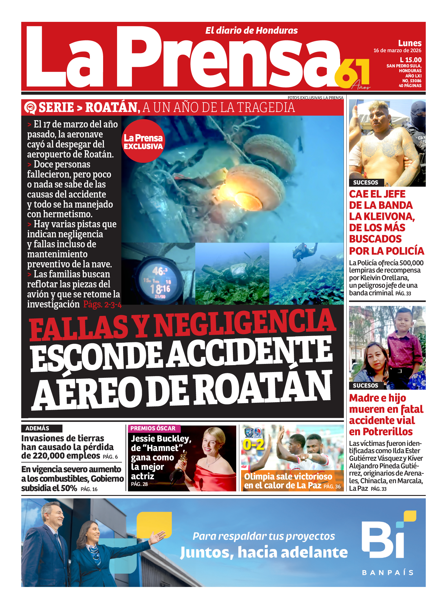 Fallas y negligencia esconde accidente aéreo de Roatán