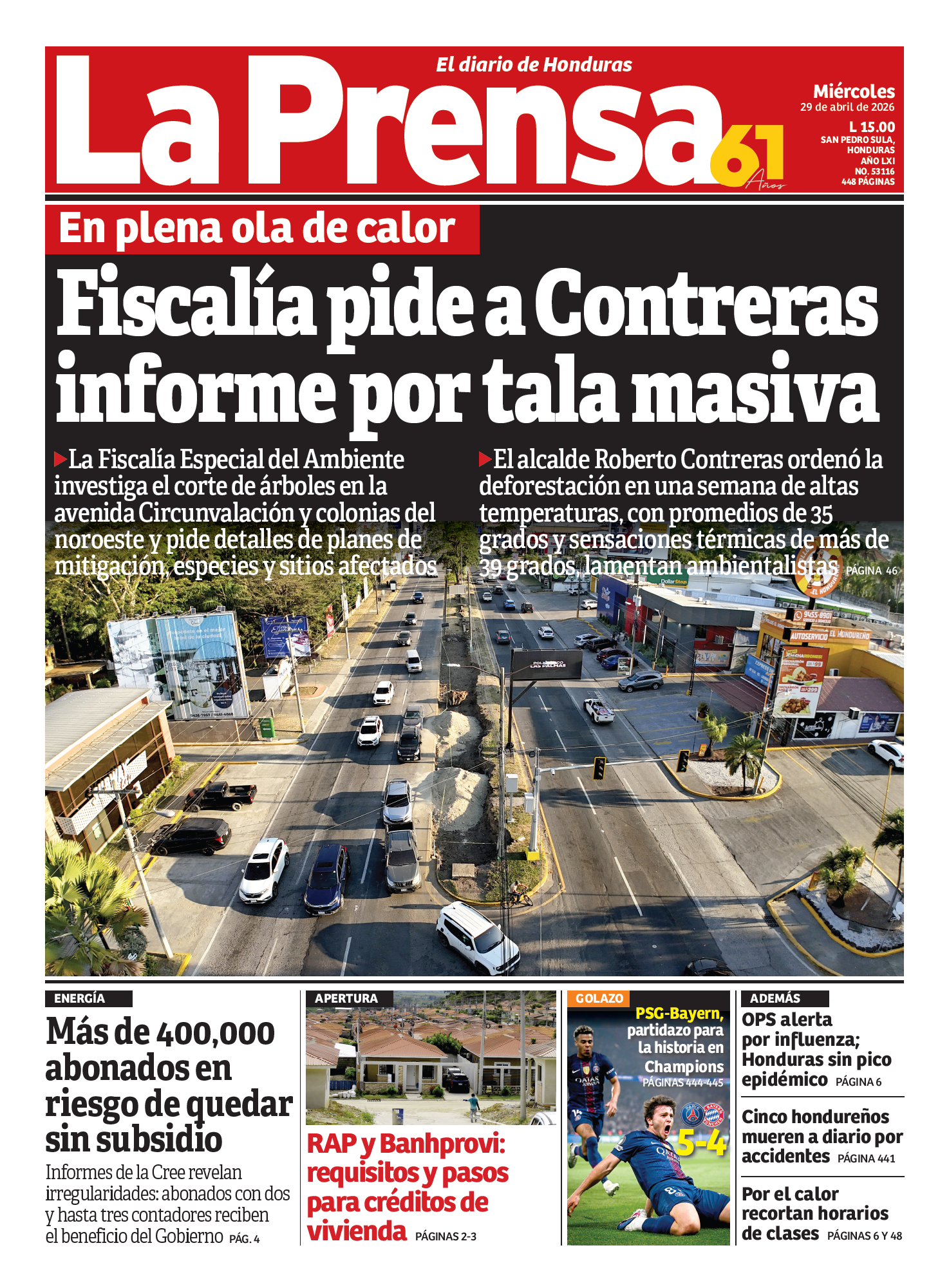 Fiscalía pide a Contreras informe por tala masiva