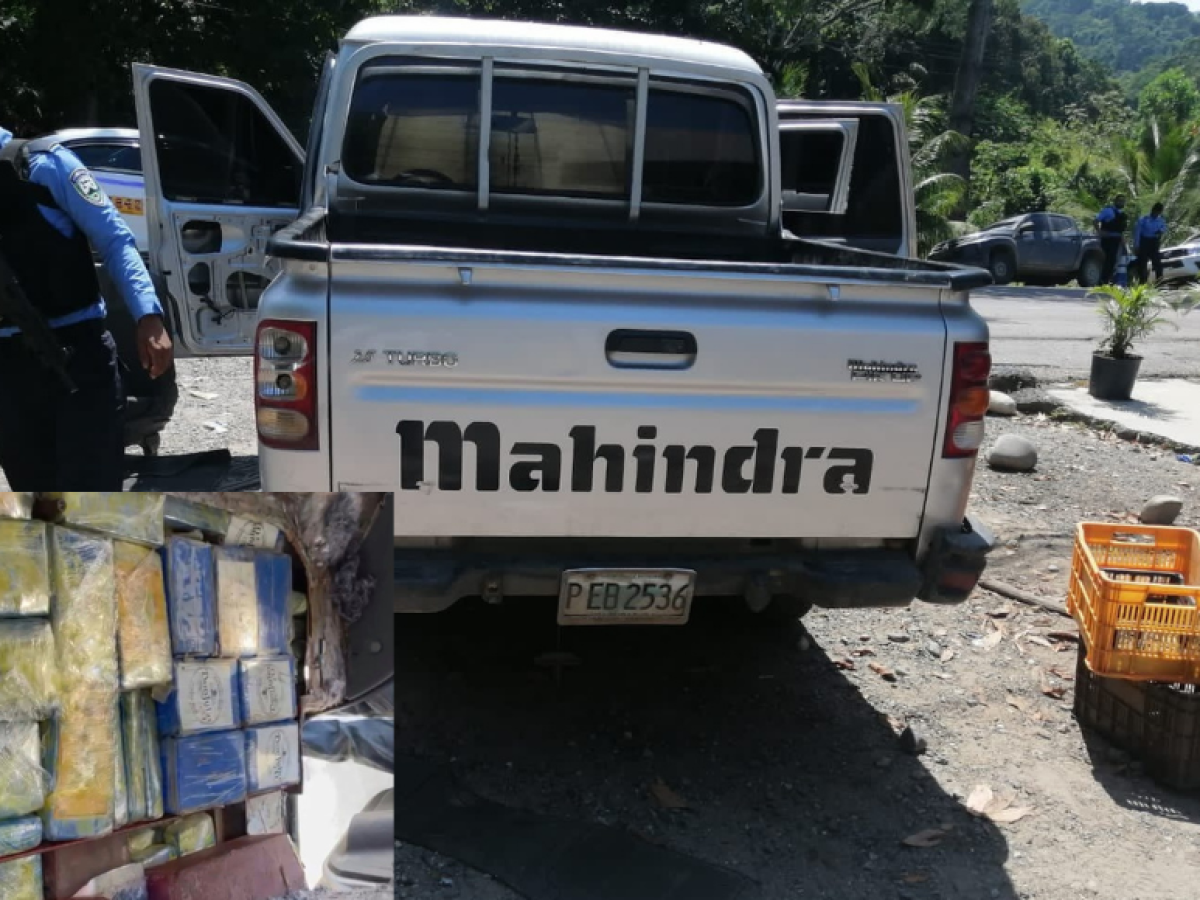 Incautan más de 100 kilos de supuesta cocaína en La Ceiba