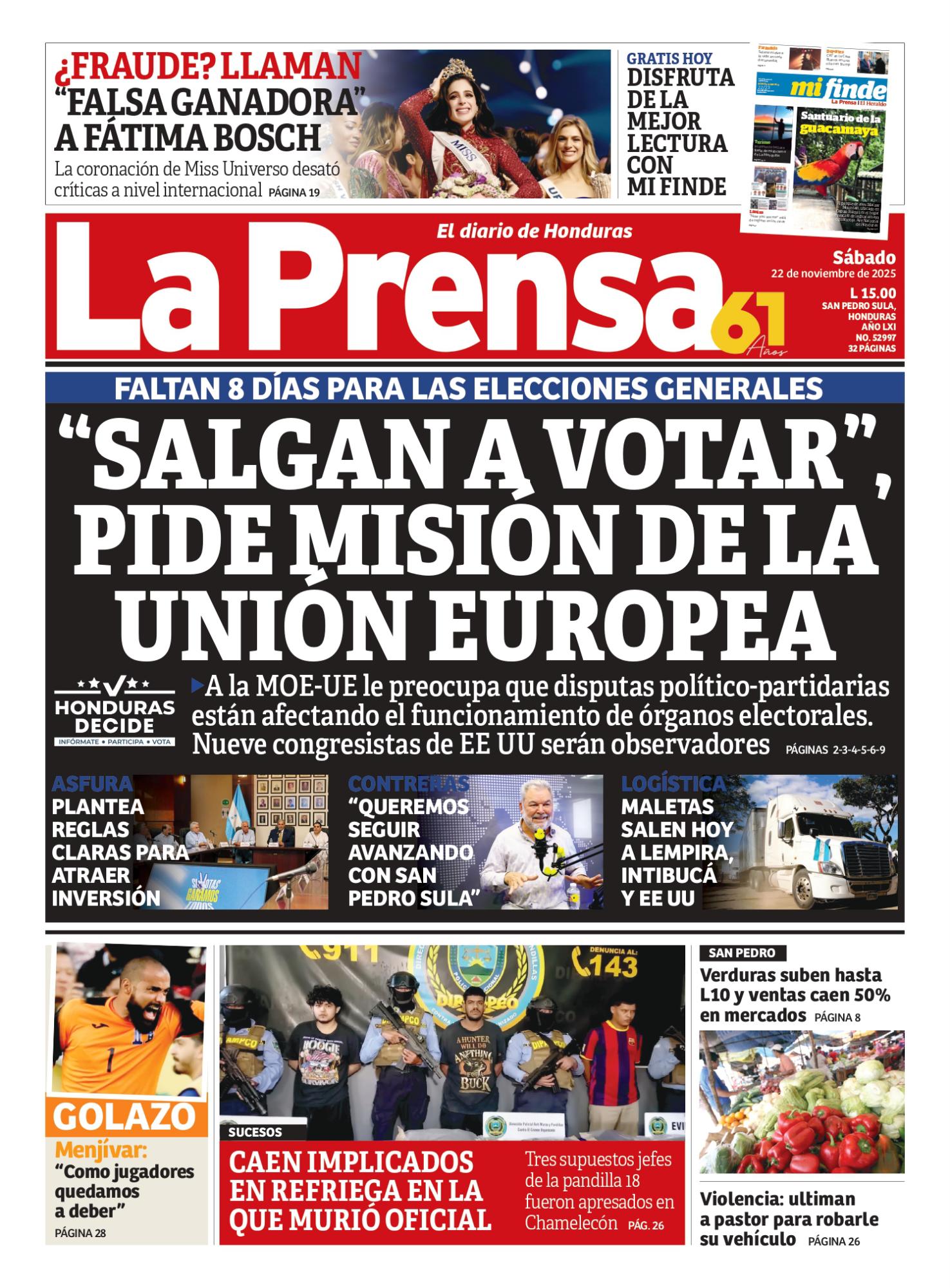Salgan a votar, pide misión de la Unión Europea