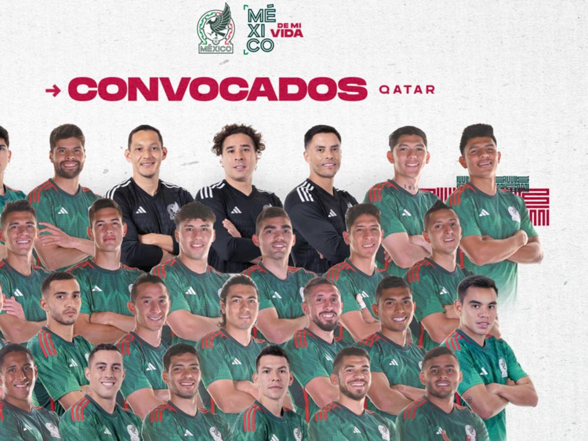 Varias sorpresas: México anuncia su lista definitiva para el Mundial de Qatar 2022