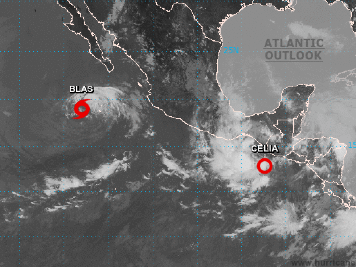 Tormenta tropical Celia se degrada a depresión en el Pacífico centroamericano