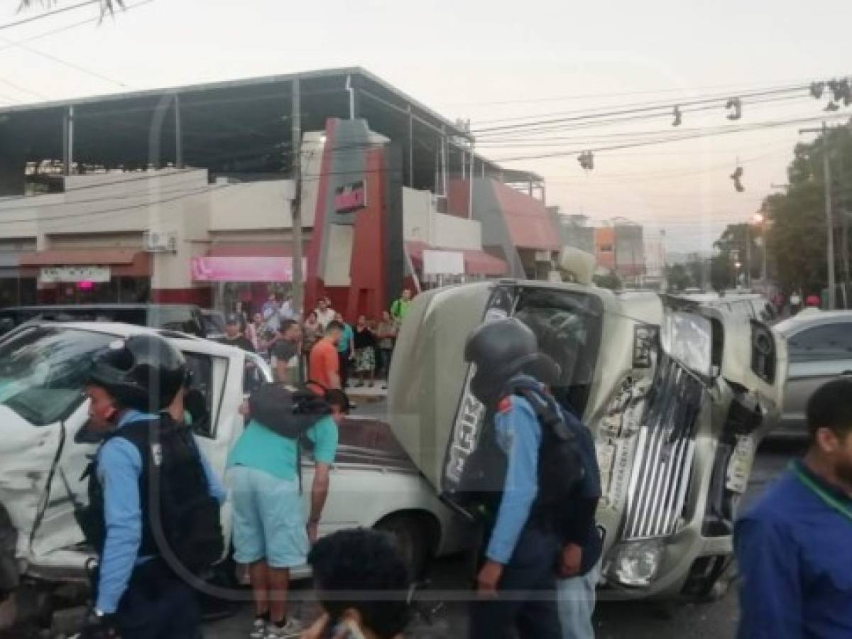 Siete heridos deja nuevo accidente de tránsito en San Pedro Sula