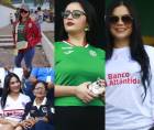 Mira lo que ocurrió en las graderías del estadio Morazán con motivos del clásico nacional entre Marathón y Olimpia. Bellas chicas se robaron las miradas.