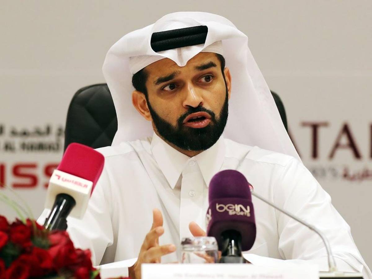 Hassan Al Thawadi, durante una conferencia de prensa sobre la Copa del Mundo.