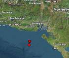 El epicentro del sismo se ubicó a 70 kilómetros de Chirilagua, El Salvador.