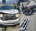 Guardia de seguridad pierde la vida en accidente de tránsito en la primera calle de San Pedro Sula.