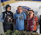 Los detenidos por las autoridades tienen 62 y 52 años de edad, fueron capturados en la colonia Monroy, sector de la aldea Isletas, en Tocoa, Colón.