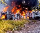 Alarma en La Ceiba por incendio en plantel abandonado de la Enee.