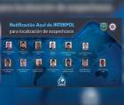 El listado de sospechosos añadidos a la notificación azul de Interpol.