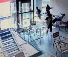 Cámaras de seguridad captaron el momento en que Fabricio Sebastián García fue atacado a disparos dentro de una gasolinera en el sector de Los Pinos, en la capital