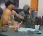 Imagen del video en el que aparece el alcalde de Yuscarán, El Paraíso, Johny Alejandro Carrasco, consumiendo bebidas alcohólicas.