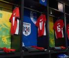 El camerino de la selección de Panamá en el mítico estadio Maracaná.