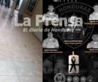 A la derecha, los rostros de los cinco policías que fueron asesinados en Corinto y a la izquierda, así fue como encontraron la casa en donde se perpetró la masacre.