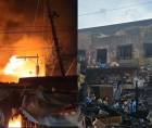Un incendio de grandes proporciones arrasó durante la madrugada de este martes varios locales del mercado Galindo, en Comayagüela, dejando severos daños materiales, cuantiosas pérdidas y decenas de comerciantes sin sustento.