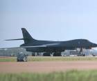 Un bombardero Lancer en la base de RAF Fairford en Gloucestershire, Reino Unido, el pasado 28 de septiembre.