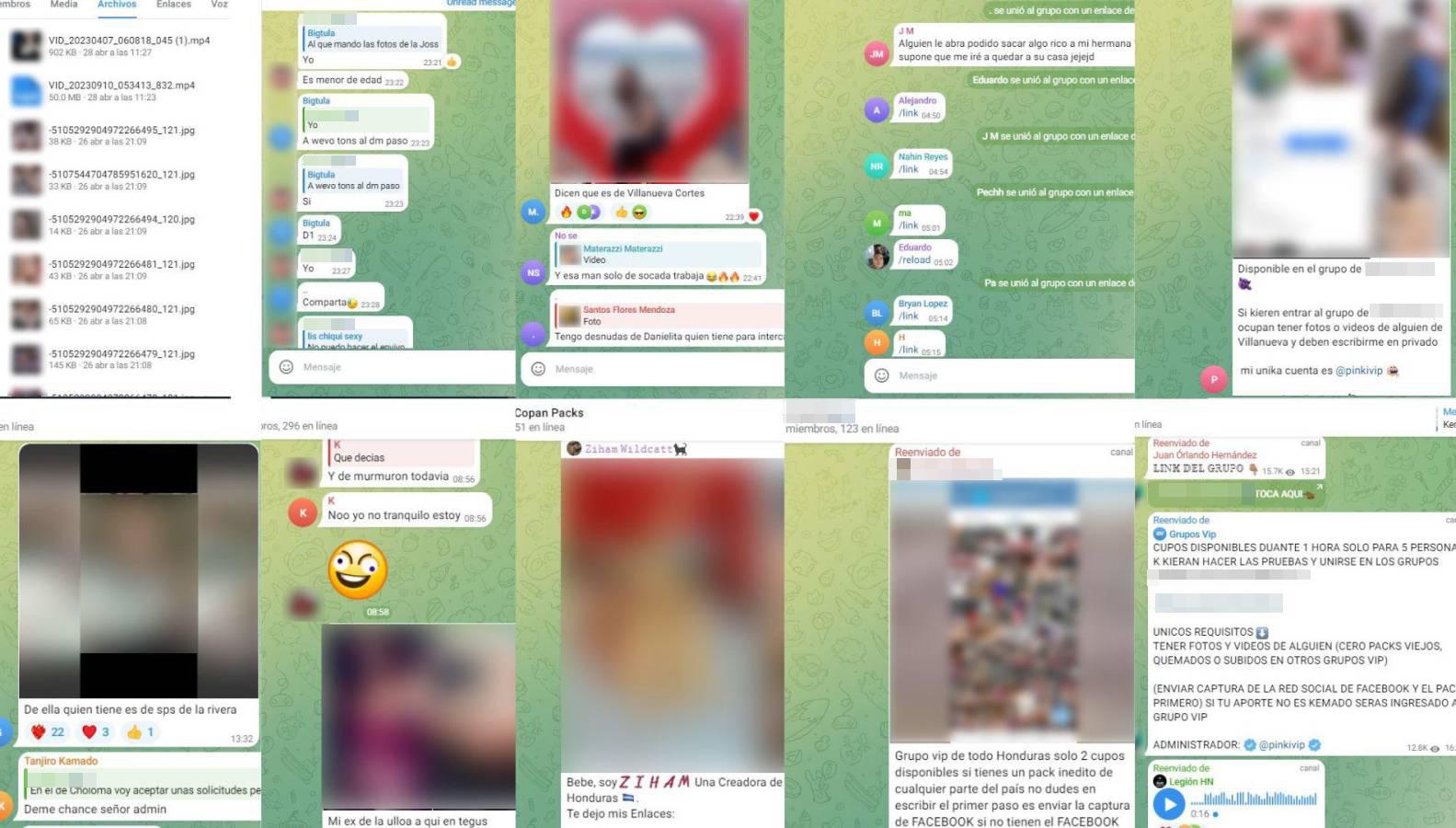 $!En los chat se difunden imágenes, vídeos, enlaces de grupos abiertos para que más usuarios ingresen. Del mismo modo se abren admisiones para enviar contenido “exclusivo” y entrar a los VIP.