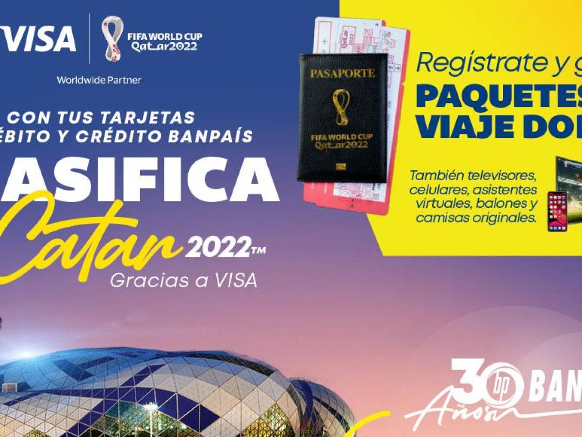 Banpaís y Visa te invitan a clasificar al Mundial de la FIFA Catar 2022