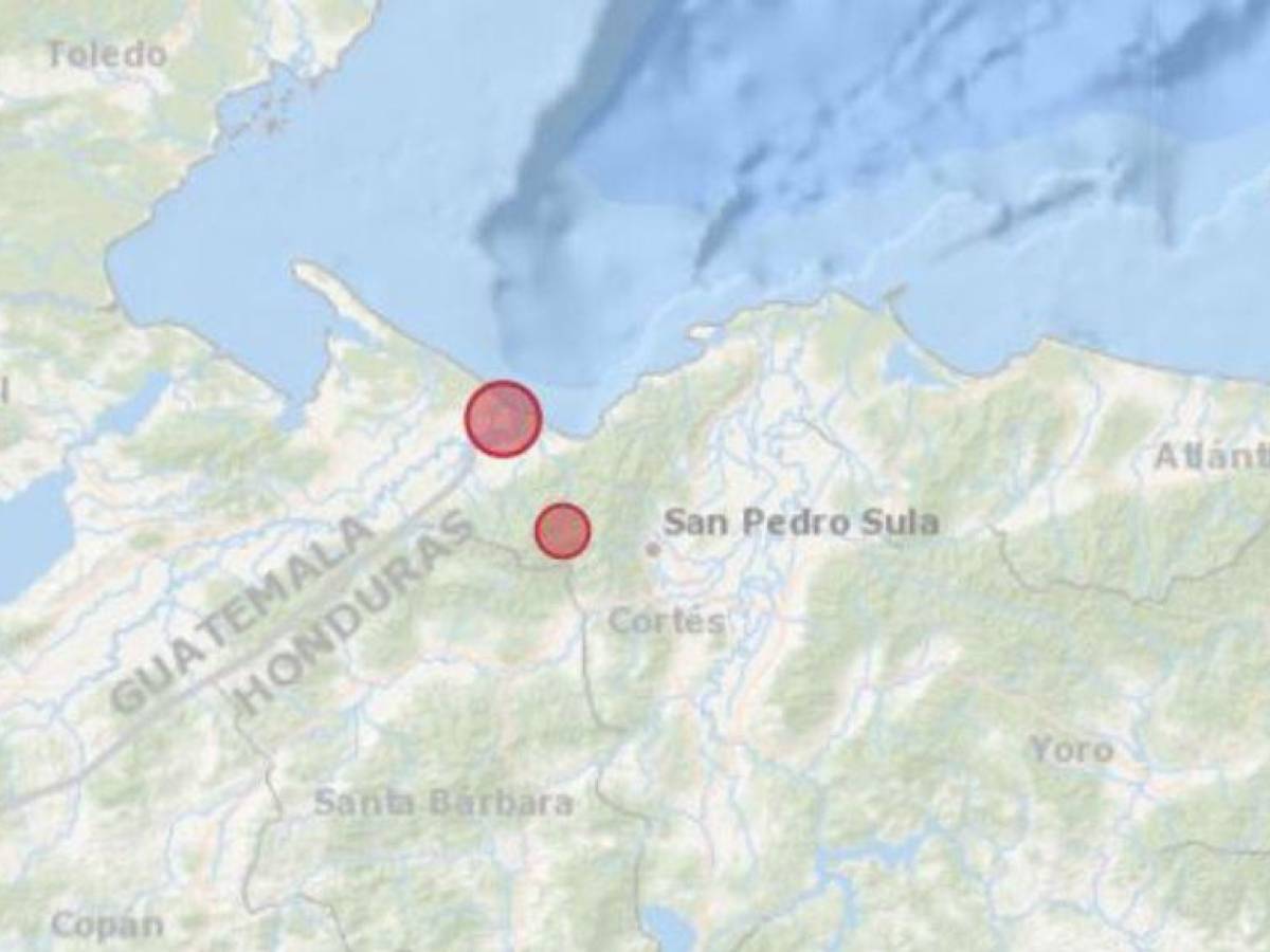 Zonas norte y occidente de Honduras son sacudidas por nuevo temblor de 4,2