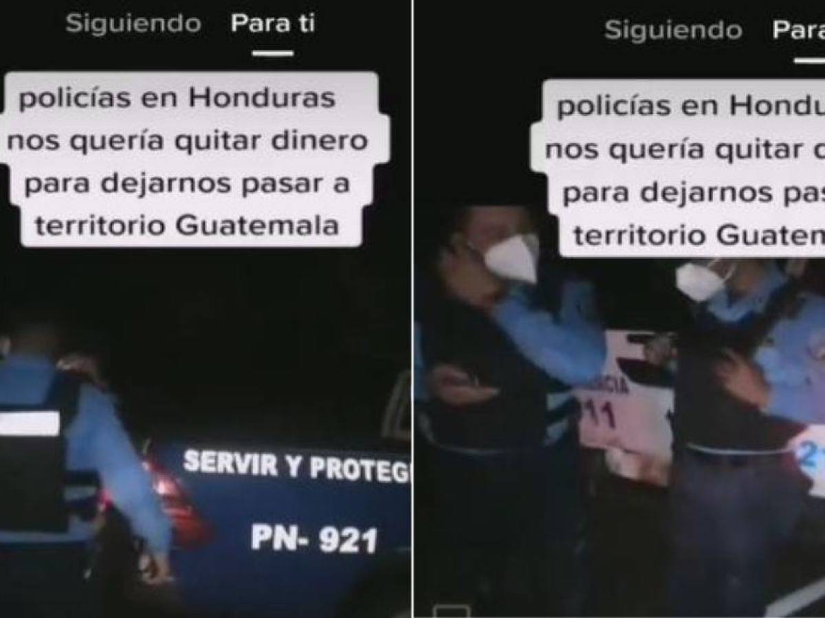 VIDEO: Policías de Honduras agreden a inmigrantes de Venezuela para dejar que avancen