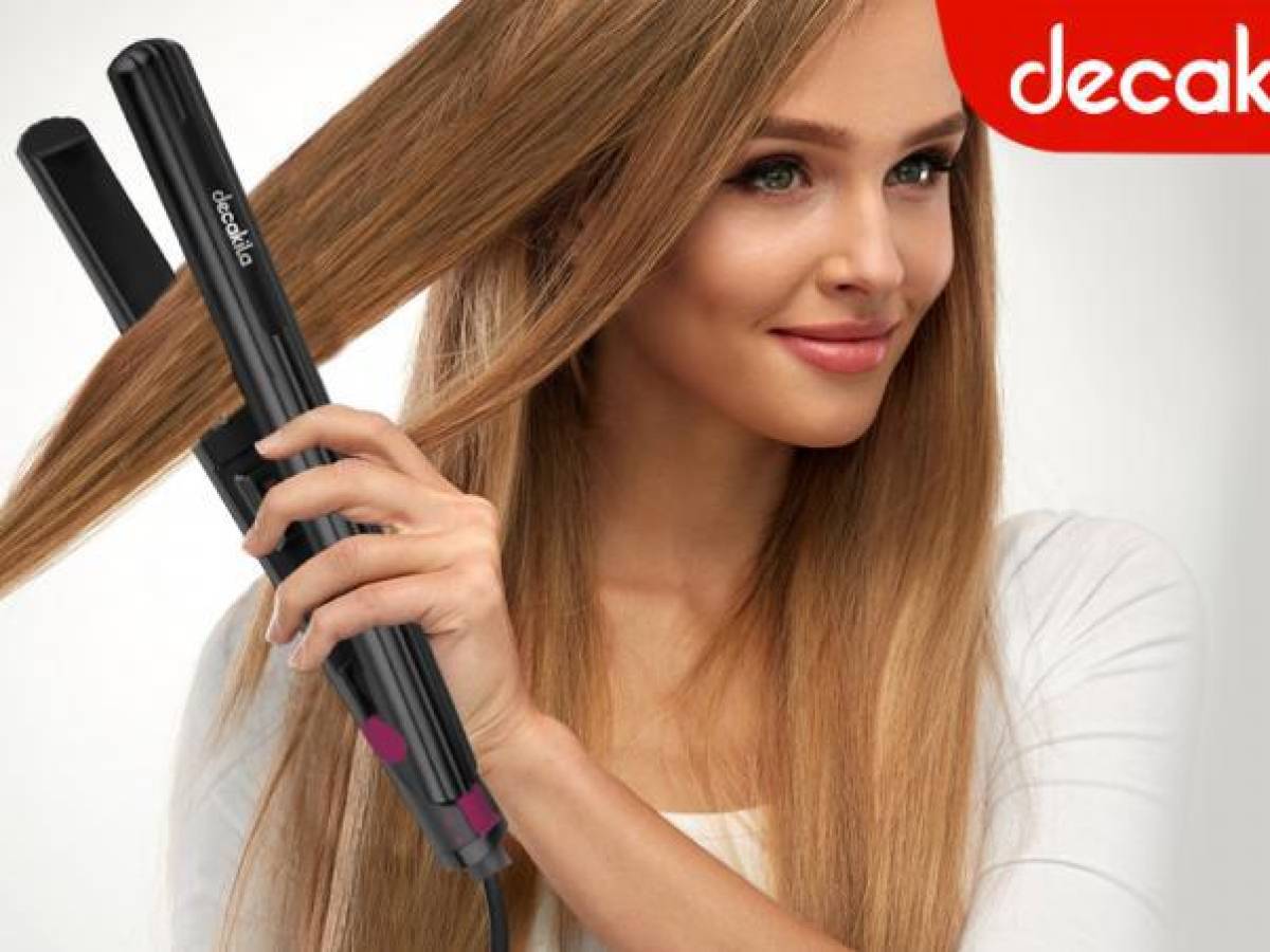 Cada día lucirás diferente con esta útil plancha de pelo Decakila.
