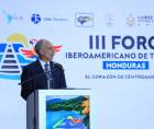 Nasry Asfura llega al III Foro Iberoamericano de Turismo en San Pedro Sula.