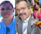Dereck McNeil, exsecretario del Juzgado de Paz de Roatá, Hugo Maldonado, presidente del Comité para la Defensa de los Derechos Humanos en Honduras (Codeh), y Angie Peña, joven desaparecida en enero de 2022.