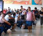 Alta afluencia de viajeros en la Gran Central de San Pedro Sula por el Feriado Morazánico.