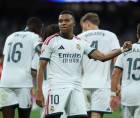 Mbappé se destapó con doblete en el Real Madrid. Foto EFE.