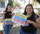 Venezolanos en Honduras festejando la captura de Maduro.