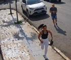 Los últimos momentos de Esmeralda Moronta de los Santos fueron captados por cámaras de seguridad de la zona, cuando intentaba escapar tras salir de la Fiscalía donde había denunciado a su expareja.