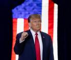 Trump se jactó de que, si hoy se presentara a unas elecciones, ganaría con una ventaja del 25%.