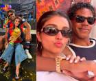 El nombre de Lamine Yamal se ha visto envuelto en una polémica más y esta vez por una advertencia que recibió sobre su novia Inés García. Fotos redes sociales de Yamal e Inés.