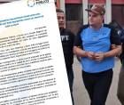Urias Jabin Lovo Montoya después de ser capturado por la Policía.