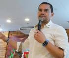 Tomás Zambrano, presidente del Congreso Nacional llegó a inauguración de la Oficina de Atención del Congreso Nacional en San Pedro Sula.