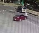 Captura del video donde Ofelia María Vásquez Forgas atropella a su expareja.