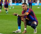 El delantero brasileño <b>Raphinha se despachó un Hat-trick en la victoria contra el Racing de Santander. </b>