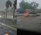 Una fuerte tormenta registrada la tarde de este viernes provocó severas inundaciones y un verdadero caos en distintos sectores de San Pedro Sula.
