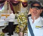 Don Milton Rápalo, un empresario ceibeño, frente al cuerpo de su hijo, a quien recordará como un hombre emprendedor en los negocios y amante del arte y los deportes.