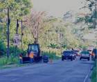La SIT está realizando trabajos de mantenimiento en la carretera de El Progreso a La Ceiba previo a Semana Santa.