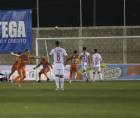 Pedro Troglio en el momento que llegó Olimpia al estadio Emilio Williams.