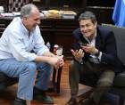 El presidente Nasry Asfura junto al expresidente Juan Orlando Hernández.