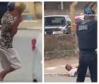 Video: Hombre es neutralizado tras recibir coco en la cabeza