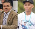 El diputado Cárlenton Dávila, del Partido Innovación y Unidad (PINU), y el filántropo japonés Shin Fujiyama.
