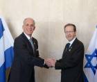 Nasry Asfura, presidente de Honduras, y Isaac Herzog, presidente de Israel.